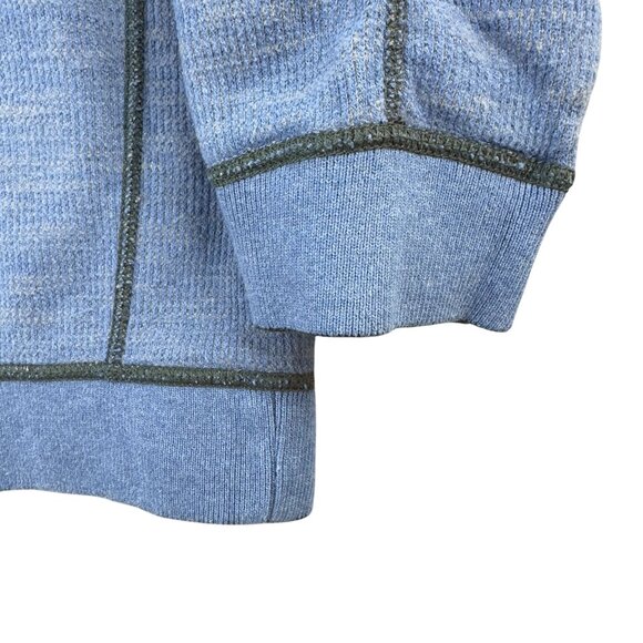 Tommy Bahama Sweater Men Flipshore Reversible Half-Zip Gray Blue Pullover - Picture 13 of 16